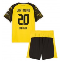 Borussia Dortmund Marcel Sabitzer #20 Domáci Detský futbalový dres 2025-26 Krátky Rukáv (+ trenírky)